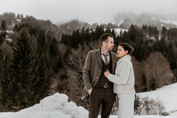 Mariage d'hiver à la Clusaz avec Emilie et Thibaut - Laura Frigout